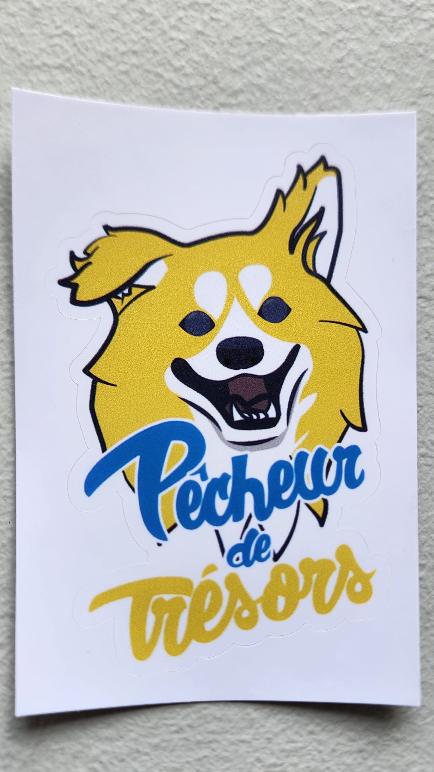 Sticker Pêcheur de Trésors Logo Rasta UV résistant et imperméable